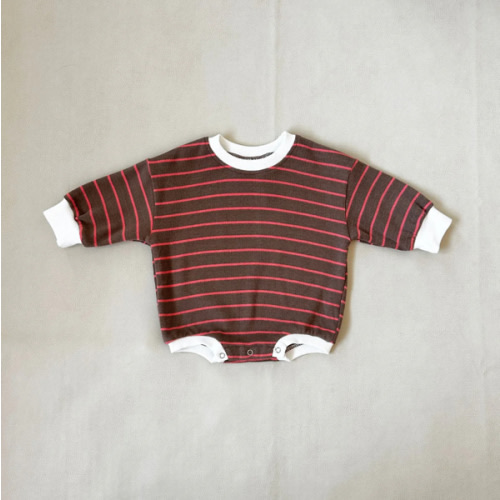 Tiny Trove | Mabel Cappuccino Stripe Bodysuit