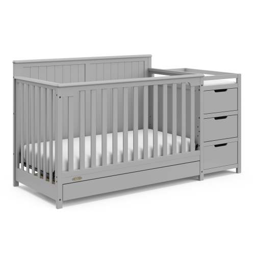 Hadley 5-in-1 Convertible Crib & Changer with Drawer
