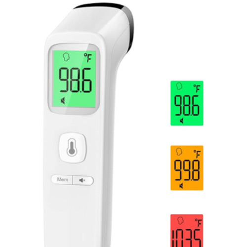 No-Touch Thermometer for Adults and Kids, Accurate Digital Baby Thermometer, Fever Alarm & Silent Mode, 2 in 1 Forehead & Object Mode