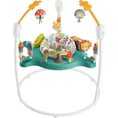 Fisher-Price Infant Bouncer, Whimsical Forest Jumperoo, Standing Play Activity Center with Music and Lights
