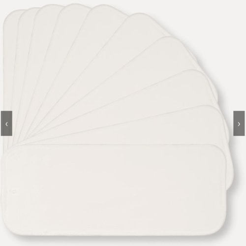 5 Layer Cotton Insert 10 Pack with Snaps