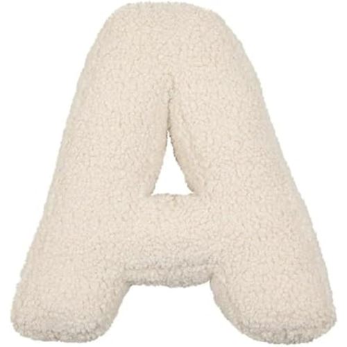 Elegant Letter Pillow - Initial Pillow Cover for Bed, Decorative Pillows with Monogram Design (A)