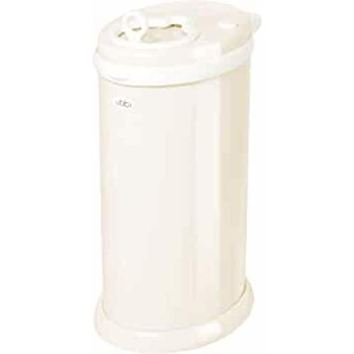Ubbi Steel Diaper Pail, Odor Locking, No Special Bag Required, Award-Winning, Registry Must-Have, Ivory