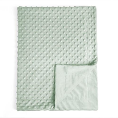 Amazon.com: david's kids Micro Fleece Minky Baby Blanket for Girls with Double Layer and Soothing Raised Dots, Breathable and Soft Lightweight Receiving Blanket for Newborns 30x40 Inches, Sage Green