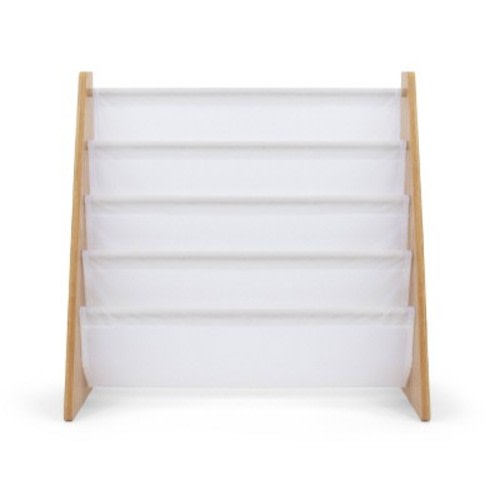 Kids' Journey Bookshelf 4 Tier Book Storage White/ Natural - Humble Crew
