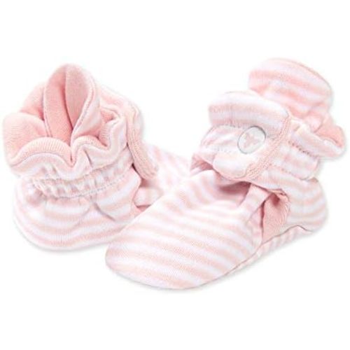 Burt's Bees Baby Booties, Organic Cotton Adjustable Infant Sock