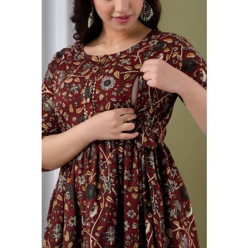 Floral Maternity/Nursing Dress