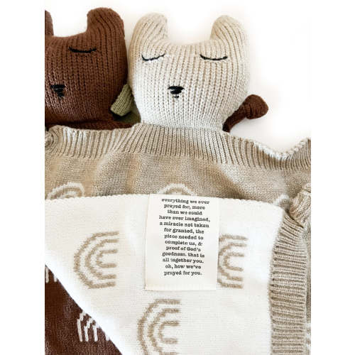 Rainbow Bear Blankie – OUR HOUSE ABOVE