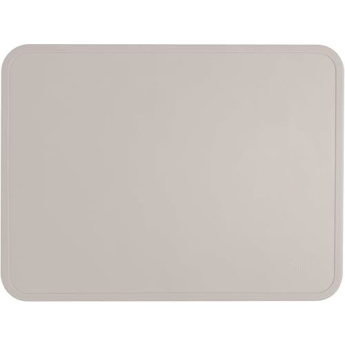 Simple Modern Silicone Placemat for Baby, Toddlers, Kids | Non-Slip Baby Eating Table Food Mat for Restaurants and Dining Table | Piper Collection | Almond Birch