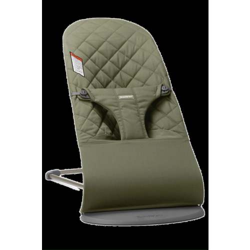 Bouncer Bliss - Dark Green / Woven, Classic Quilt / Dark Gray