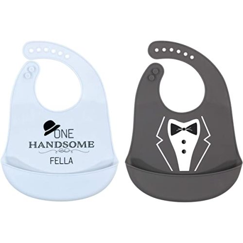 Hudson Baby Unisex Baby Silicone Bibs