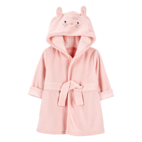 Baby Bunny Hooded Terry Robe - Pink