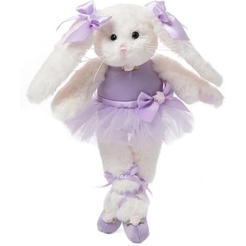 Bearington Collection Twirlina Ballerina Plush Stuffed Animal Bunny 12"