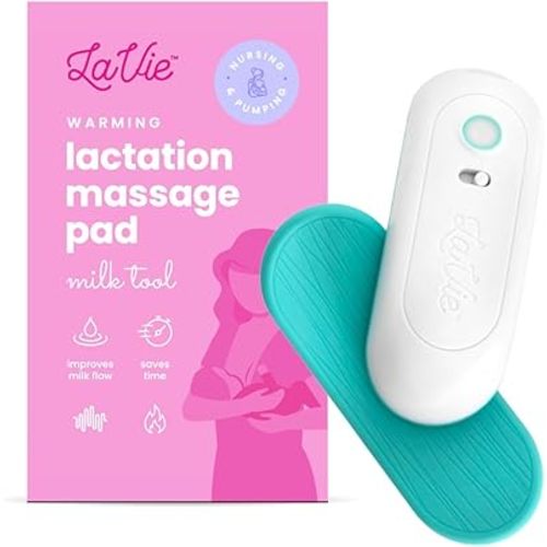 LaVie™ Lactation Massager with Warming for Breastfeeding | Breast Massager with Heat and Vibration for Clogged Ducts, Improved Milk Flow, and Engorged Breast Relief | Breast Pump Massager 1 Pack