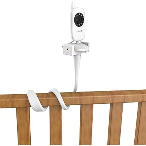 Baby Monitor Mount for Crib, Compatible with OD8021/OD8038 and Most Light-Weight Type Baby Cameras, Baby Monitor Stand, No Tool Needed