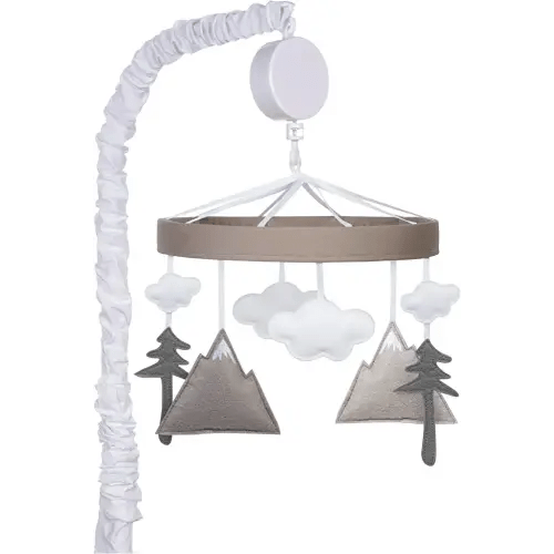 Mountain Crib Mobile - Nature Baby Mobile for Crib - Musical Crib Mobile - Fun Whimsical Musical Mobile for Cribs - Rotating Nursery Mobile for Crib - Baby Crib Mobile for Boys and Girls