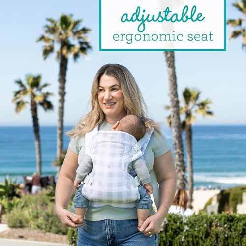 Infantino Flip Advanced 4-in-1 Baby Carrier - Ergonomic, Convertible, Face-in and Face-Out Front and Back Baby Carrier for Newborn to Toddler 8-32 lbs, Plaid