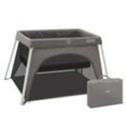 HARPPA Portable Travel Crib with Mattress, Foldable Playard for Baby and Toddler, 11lbs, Gray