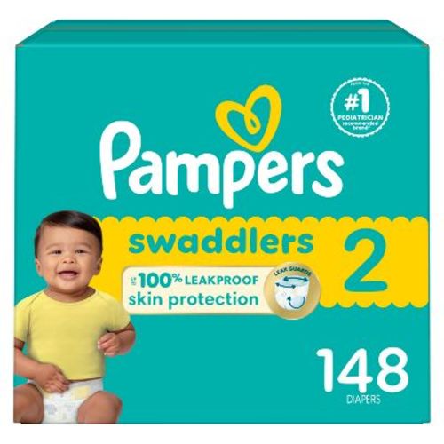 Pampers Swaddlers Sensitive Disposable Diapers - Size 2 - 148ct