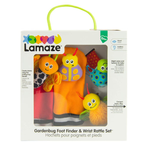 Gardenbug Footfinder and Wrist Rattle Set | Snuggle Bugz | Canada's Baby Store