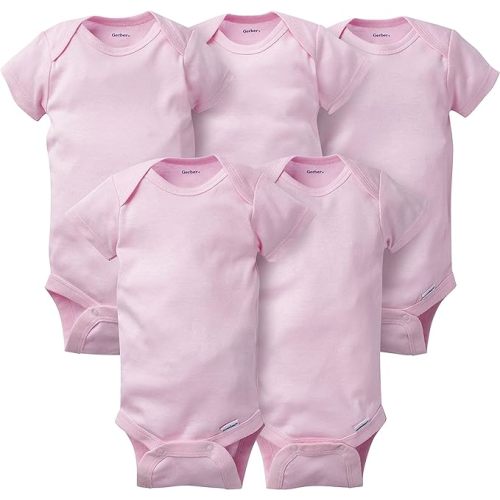 Gerber Baby 5-pack Solid Onesies Bodysuits