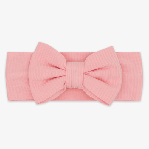 Little Sleepies ™ | Bubblegum Ribbed Luxe Bow Headband