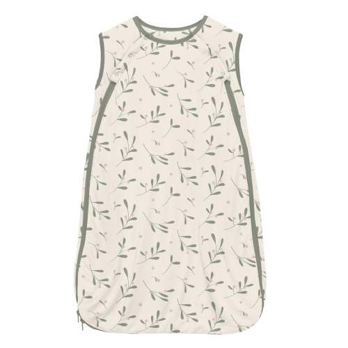 Print Fluffle Sleep Bag with Dual Access in Natural Mistletoe