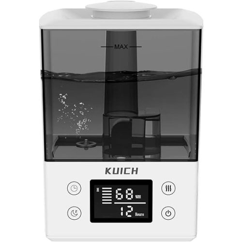 2.4L Air Humidifiers for Bedroom Baby - 26dB Quiet Cool Mist Air Humidifier for Nursery & Plants, Top Fill Air Humidifier Lasts Up to 30 Hours, Auto Shut-Off, Easy to Fill and Clean
