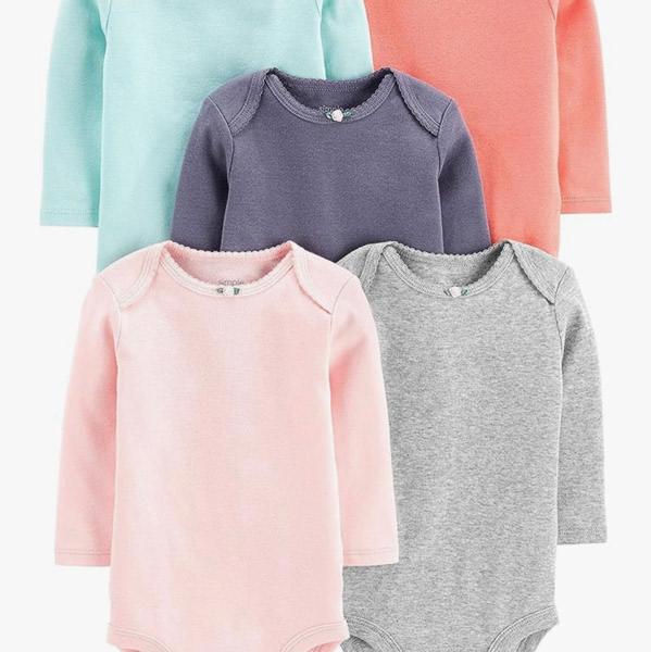 Simple Joys by Carter's baby-girls 5-pack Long-sleeve Bodysuit