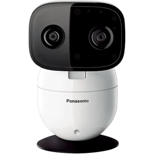 Panasonic Video Baby Monitor with Remote Pan/Tilt/Zoom, Extra Long Range, Secure Connection and Portable, 2 Way Talk & Lullaby or Noises – Add-On Camera KX-HNC301W