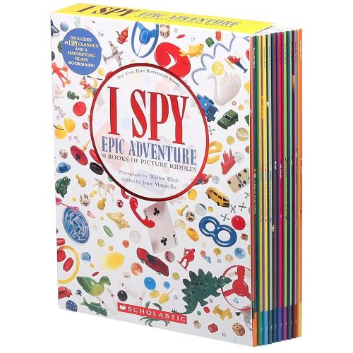 I SPY Epic Advanture 10 Books Of Picture Riddles Box Set With Free Magnifying Glass Bookmark