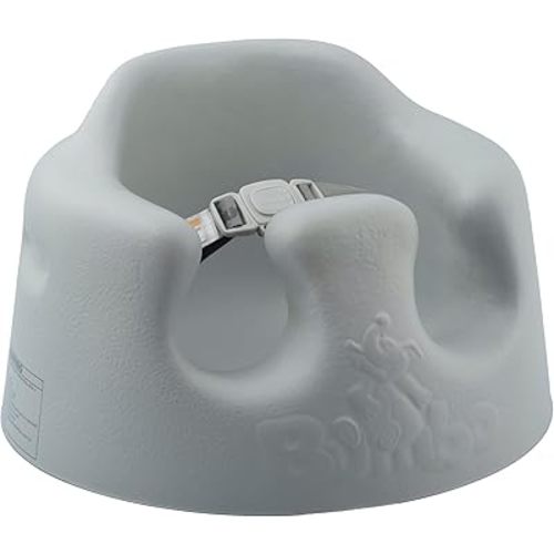 Bumbo Baby Floor Seat, Portable Infant Sit Up Activity & Eating Chair, Cool Grey - Feeding Chair and Sitting Lounger for Babies, Infants and Toddlers