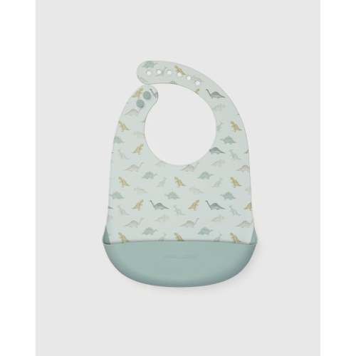 Silicone Bib Printed - Dino Friends