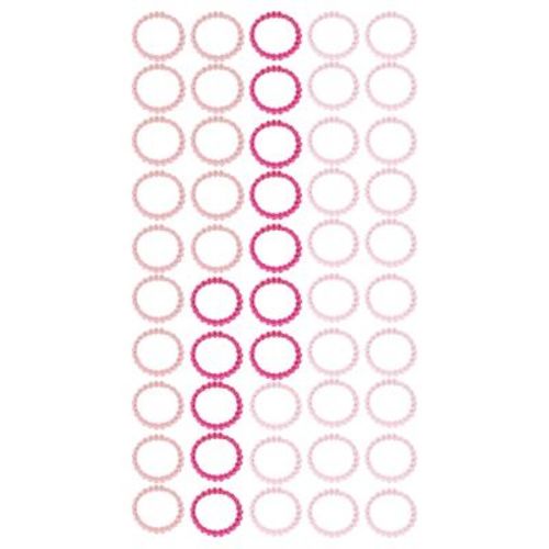 Unique Bargains Girl's Hair Scrunchies Pink 50 Pcs