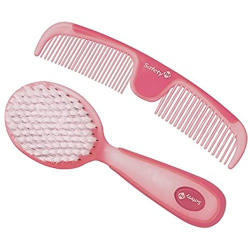 Safety 1st Easy Grip Brush and Comb, Raspberry