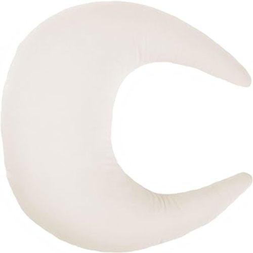 snuggle me Organic Nursing Pillow - Bottle & Breastfeeding Pillow with Organic Cotton Cover & Fiberfill, Machine Washable, Newborn Essentials Must Haves (Natural)