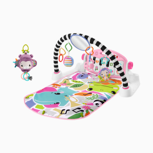 Glow and Grow Kick & Play Gym Purple Monkey Bundle - Pink