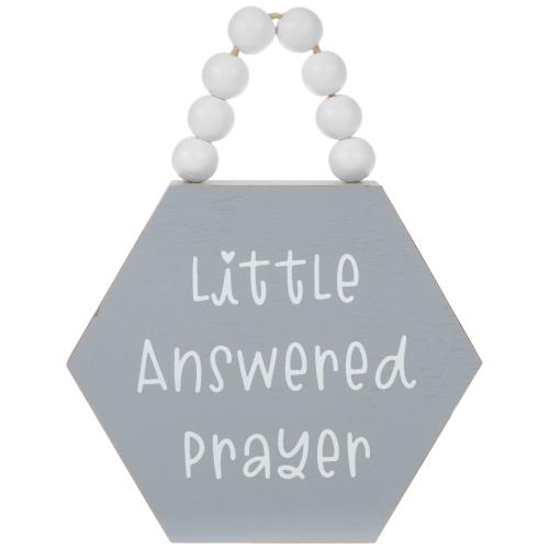 Little Answered Prayer Beaded Wood Wall Decor