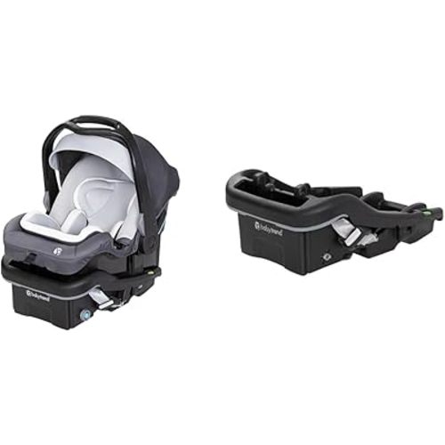 Baby Trend Secure-Lift 35 Infant Car Seat and EZ-LiftTM 35 Plus Infant Car Seat Base Bundle, Dash Grey and Black