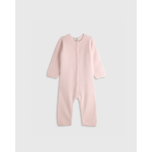 Washable Cashmere romper - Baby in Oatmeal