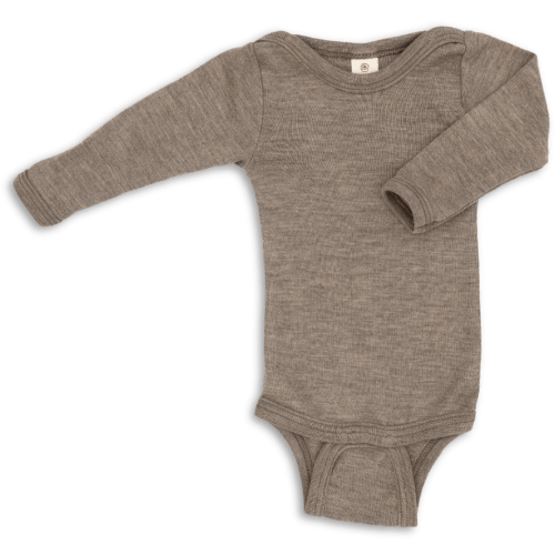 Long sleeve wool/silk bodysuit