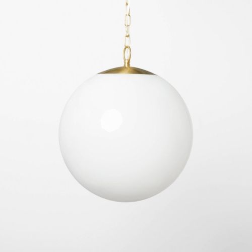 Milk Glass Ceiling Pendant Brass - Threshold™ Designed With Studio Mcgee