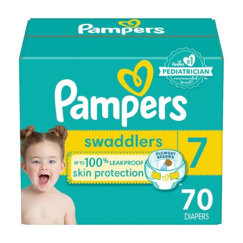 Pampers Swaddlers Soft Sensitive Skin Baby Diapers - Size 7 - 148ct