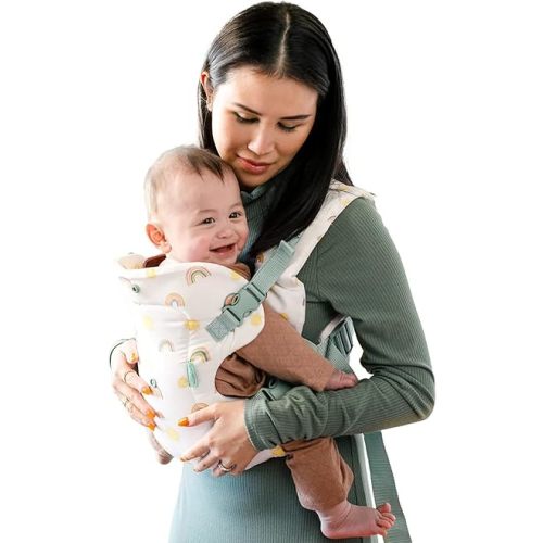 Infantino Flip Advanced 4-in-1 Carrier - Ergonomic, Convertible, face-in and face-Out Front and Back Carry for Newborns and Older Babies 8-32 lbs, Rainbow