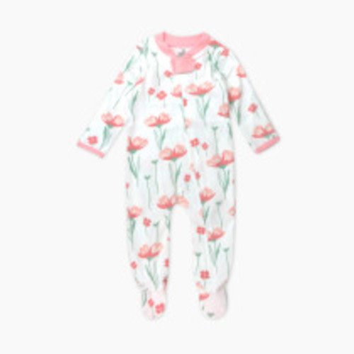 Honest Baby Clothing Organic Cotton Sleep & Play - Strawberry Pink Floral, 3-6 M