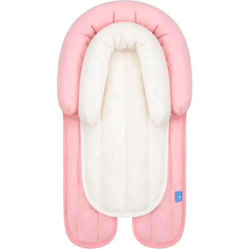 COOLBEBE Upgraded 2-in-1 Babybody Supports for Newborn Infant - Extra Soft Breathable Car Seat Insert Cushion Pad, Perfect for Carseat, Stroller, Swing, Bouncer, Pink