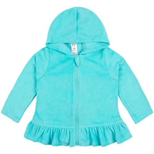 Gerber Baby Girls' and Toddler Zipper Hoodie Terry Swimsuit Cover Up