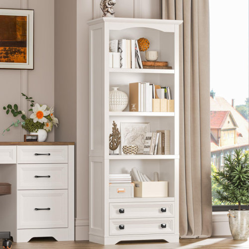 Red Barrel Studio® Bookcase And Bookshelf With Storage Drawers | Wayfair