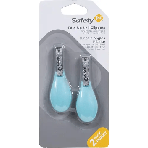 Safety 1st Fold-Up Nail Clipper, 2-Count - Colors May Vary