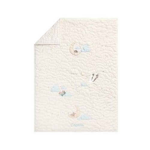 Organic Night Sky Baby/Toddler Quilt ,36 x 50,White Mulit